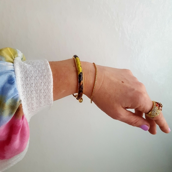 🌙MADANI Firenze Bracelet Gold PlatedSkin Signed - Picture 8 of 16